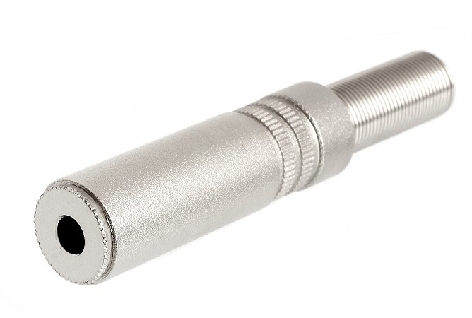 CONECTOR JACK ESTEREO 3,5 mm HEMBRA METALICO