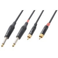 CONEXION 2 RCA MACHO A 2 JACK 6,3 MONO