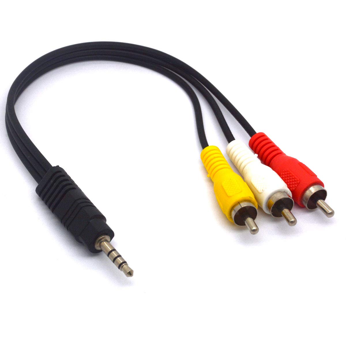 CONEXION 3 RCA MACHO A JACK 3,5 mm MACHO 4 POLOS