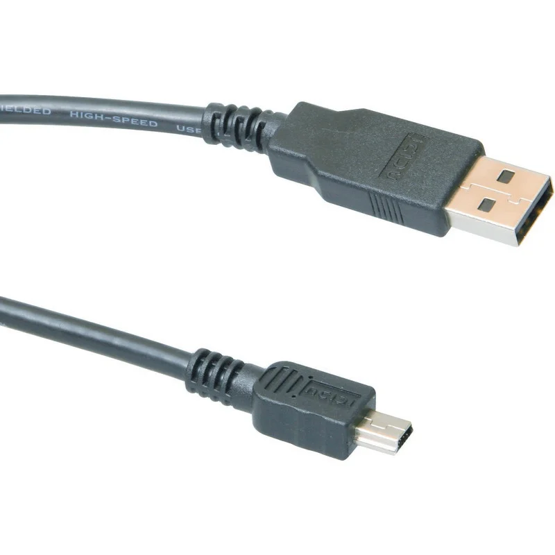 CONEXION USB 2.0 TIPOA MACHO A MINI USB TIPOB MACHO 4 PIN CON FERRITA 1,8 MTS.