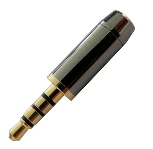 CONECTOR JACK 4 POLOS 2,5 mm METALICO RECTO